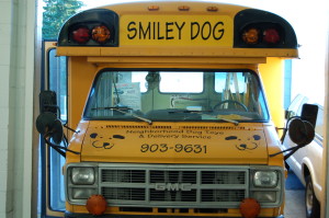 The Smiley Dog bus was used for shows and Pupperware parties