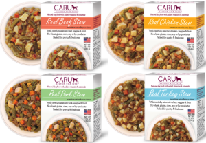 Caru Stews are available in Beef, Chicken, Turkey and Pork