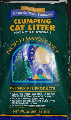 25 lb bag of NW Pet Odor Control litter