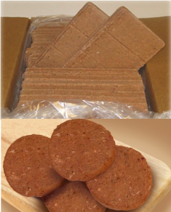 Patties or bars are good for larger raw pet food meals