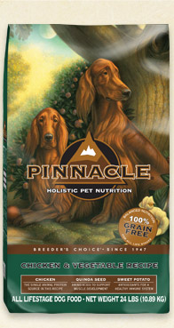 The new grain-free Pinnacle Chicken bag